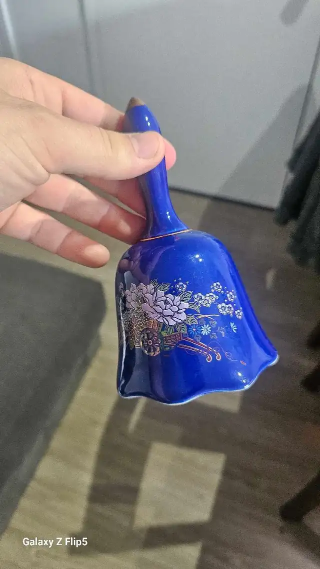 Porcelaine Bleu Cobalt (cloche et porte-dents) - Photo 4