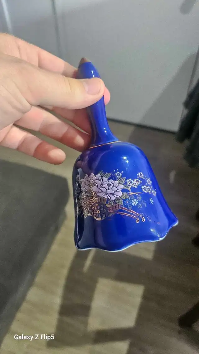 Porcelaine Bleu Cobalt (cloche et porte-dents) - Photo 5
