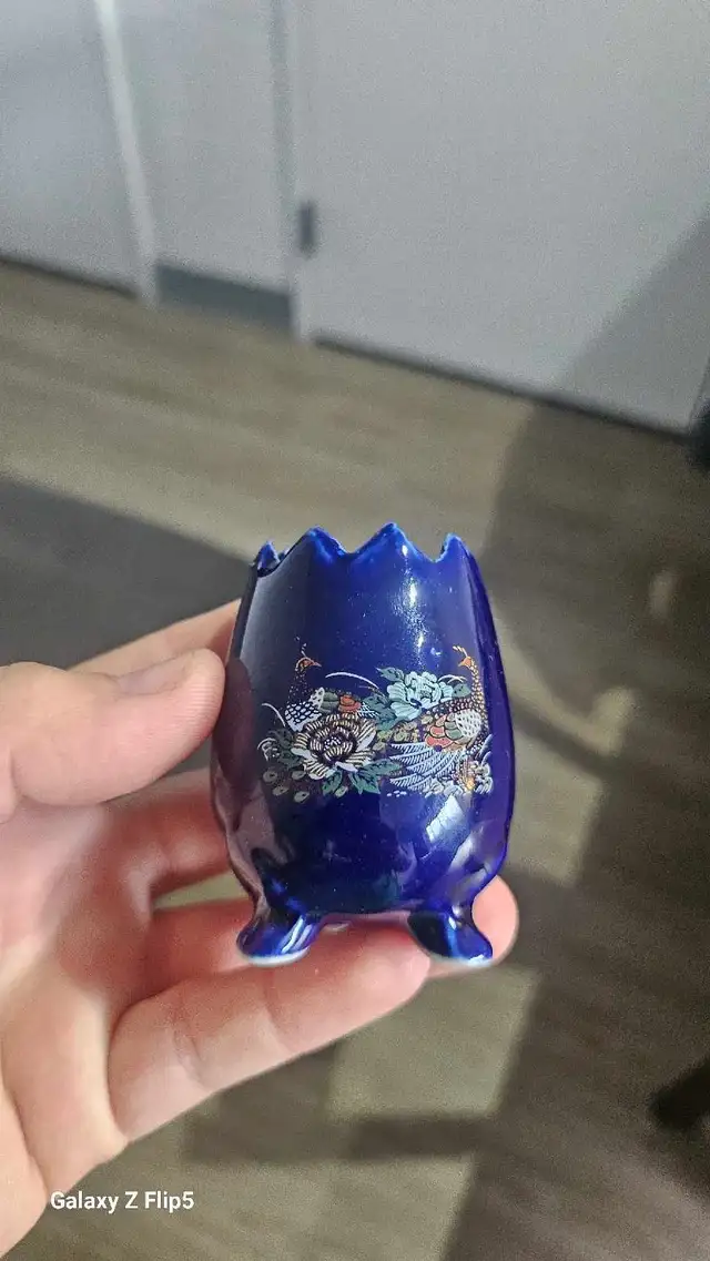 Porcelaine Bleu Cobalt (cloche et porte-dents) - Photo 8