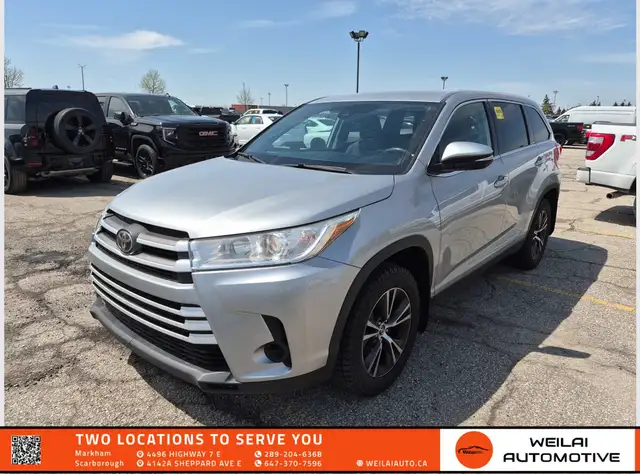 2019 Toyota Highlander LE/No Accident/8 Seats!!