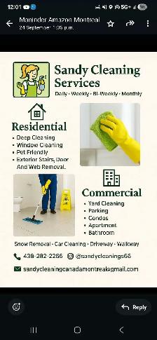Sandy cleaning  service