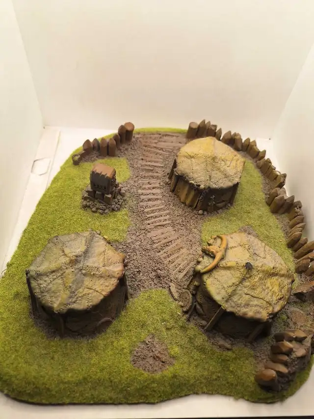 Warhammer AoS Fantasy old world miniature Terrain huts