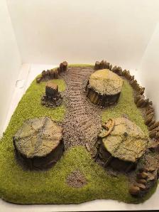 Warhammer AoS Fantasy old world miniature Terrain huts