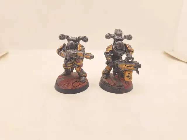 Warhammer 40k 2 Iron Warriors /w Heavy Weapons Battle Ready