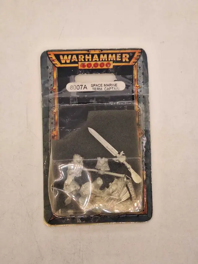 Warhammer 40k Metal OOP Space Marine Terminator Captain Blister