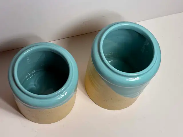 Modern Ceramic Canister Set w/ Gold Handles - Photo 7