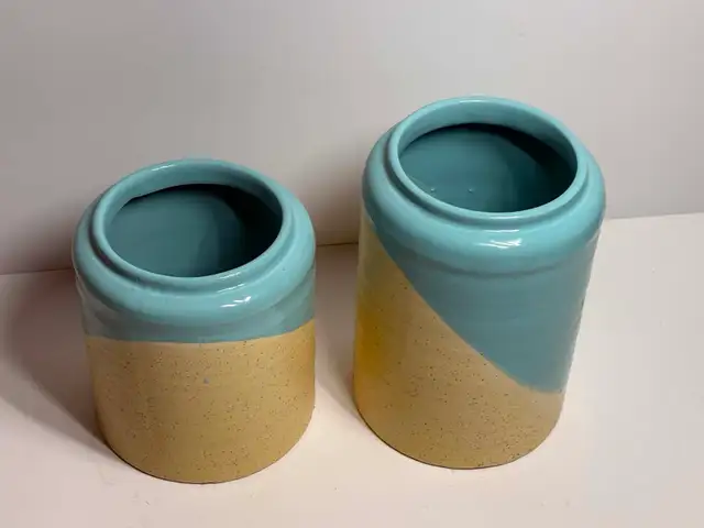 Modern Ceramic Canister Set w/ Gold Handles - Photo 8
