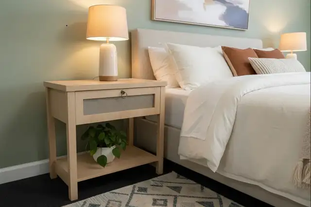 Brand New Modern 27" Rattan Nightstand Special selling at $39 - Photo 5