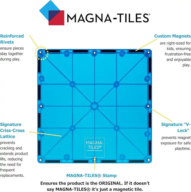 Magna-Tiles Classic 32 Piece Set - Photo 5