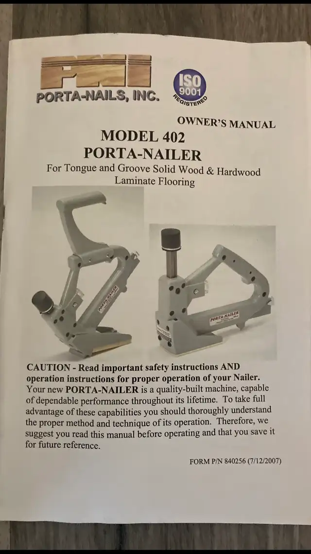 Manual Hardwood Nail