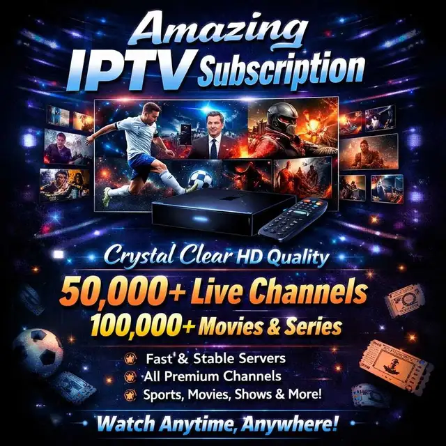 4K Quality I.P.T.V - Worldwide channels