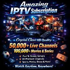4K Quality I.P.T.V - Worldwide channels