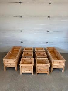 Cedar planter boxes