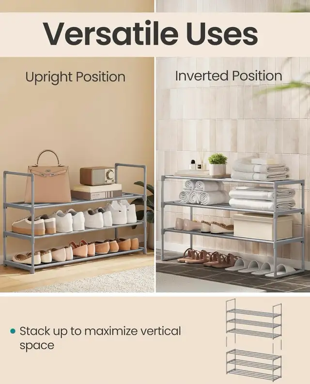 3-Tier Shoe Rack Organizer - Photo 4