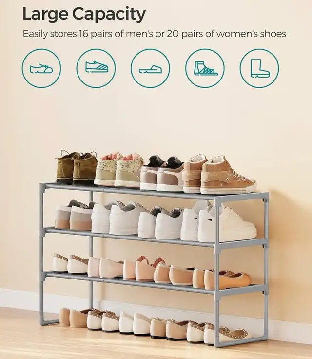 3-Tier Shoe Rack Organizer - Photo 6