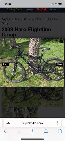 WANTED: 2009 Haro Flightline Bike