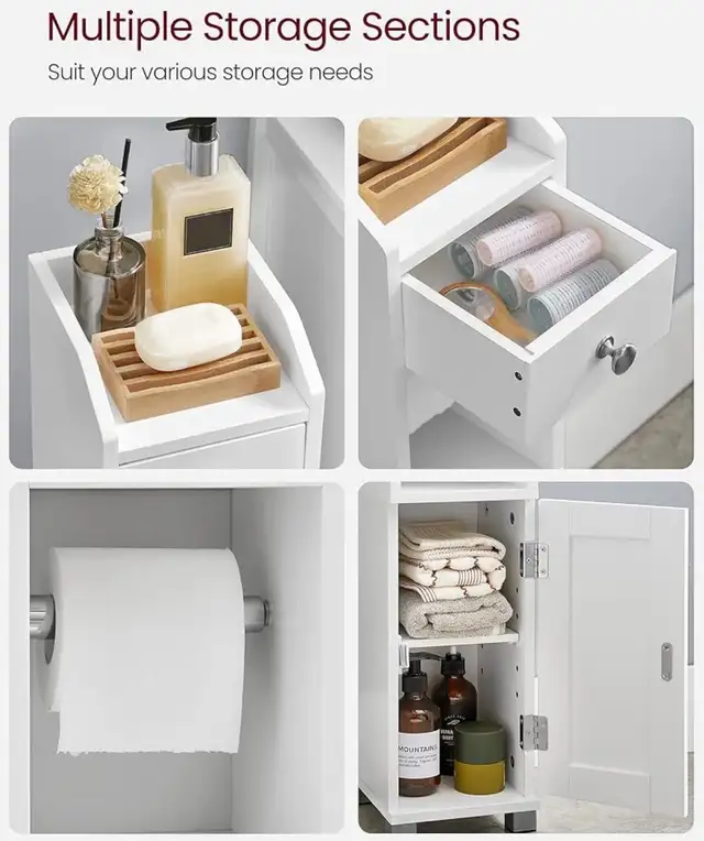 VASAGLE Slim Bathroom Storage Cabinet - Photo 3