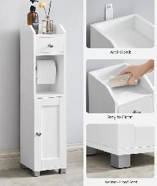 VASAGLE Slim Bathroom Storage Cabinet - Photo 4