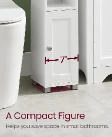 VASAGLE Slim Bathroom Storage Cabinet - Photo 5
