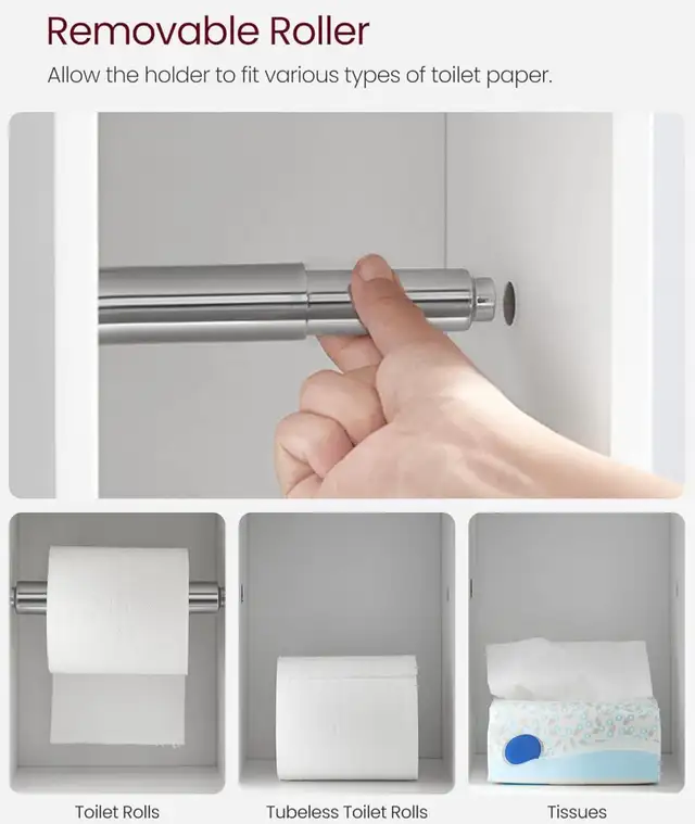 VASAGLE Slim Bathroom Storage Cabinet - Photo 6