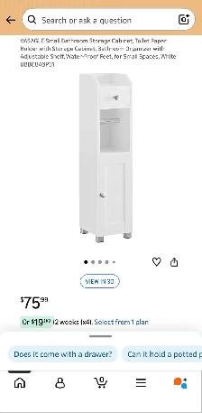VASAGLE Slim Bathroom Storage Cabinet - Photo 9