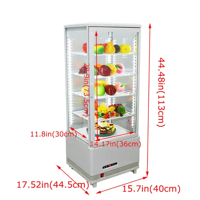 Refrigerator Glass Display Cabinet Showcase 210084 - Photo 3