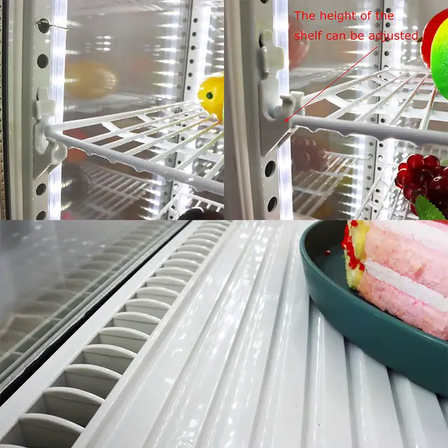 Refrigerator Glass Display Cabinet Showcase 210084 - Photo 7