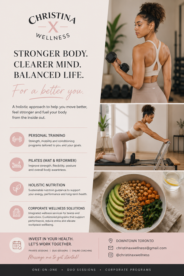 Personal Trainer & Pilates Instructor | Downtown Toronto