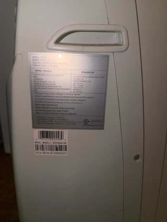 Danby 8500 BTU Portable Air Conditioner - Photo 2