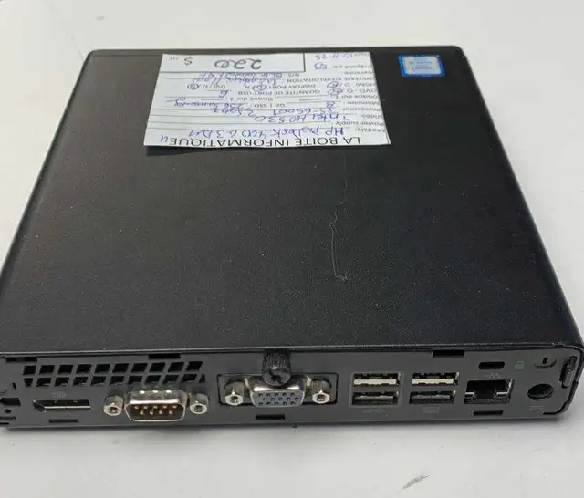 Tiny PC HP ProDesk 400 G3 DM i5-6500T 8Go SSD Samsung 256Go - Photo 2