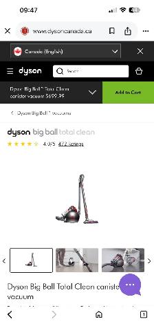 Dyson big ball total clean