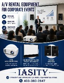 Corporate Presentation Setups. Local Lethbridge Rental Equipment