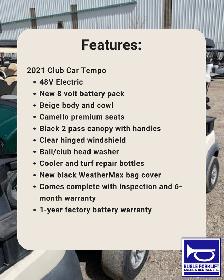 2021 Club Car Tempo - Photo 3