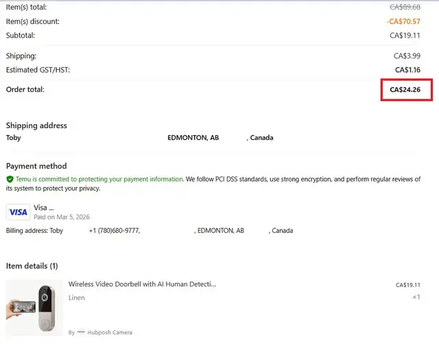 Wireless Video Doorbell, Night Vision, 2.4GHz Wi-Fi. - Photo 4