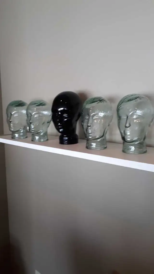Vintage Glass Heads