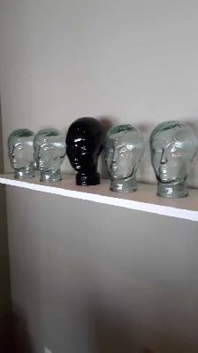 Vintage Glass Heads