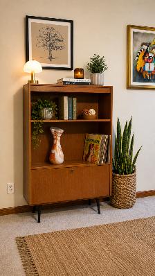Mid century. TEAK TECK. Buffet, bibliothèque, bar, bahut disques - Photo 6