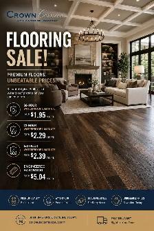 Flooring Hardwood, laminate and Vinyl