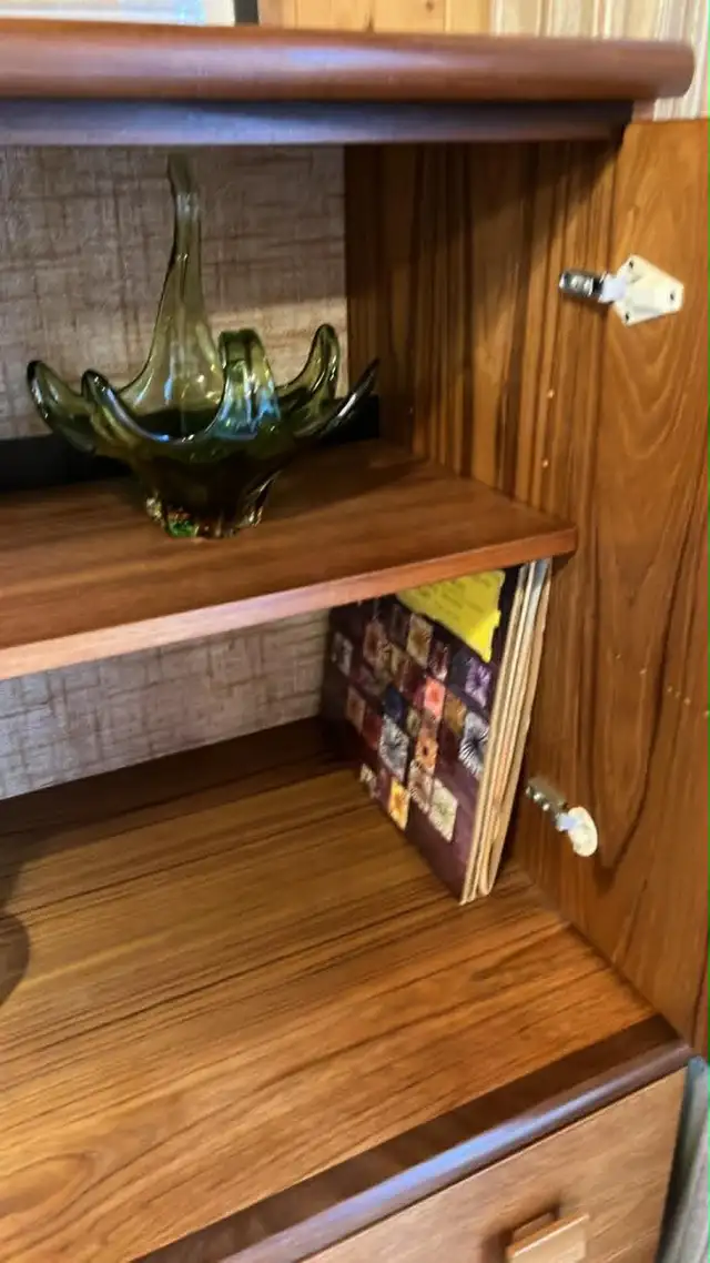 Mid century. TEAK TECK. Buffet, tallboy, bahut disques vinyles, - Photo 6