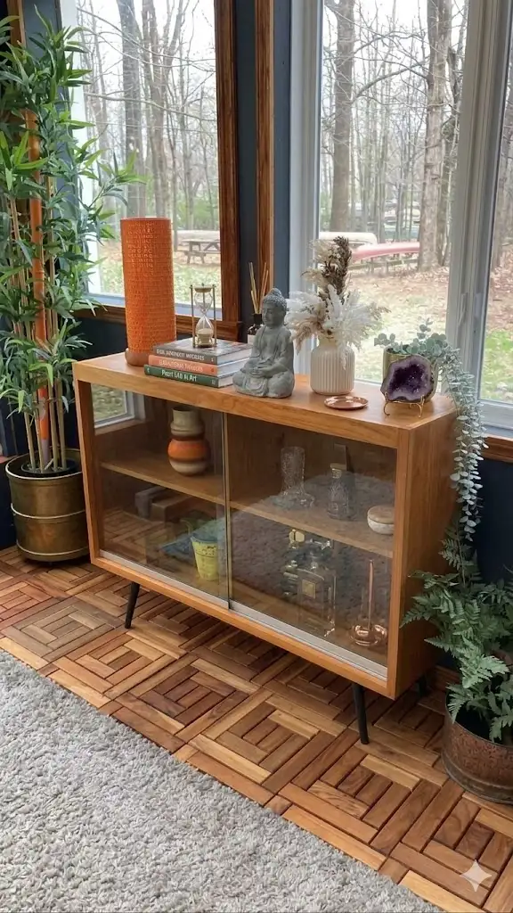 Mid century. Crédence, buffet, bibliothèque. Lampe teak teck PAS - Photo 10