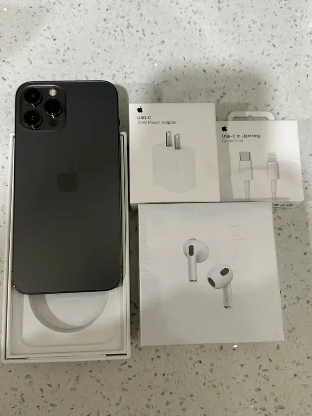 iPhone 12 Pro Max 256gb Airpods/Charger Set/Delivery