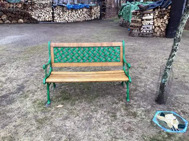 Refurbished Park Bench