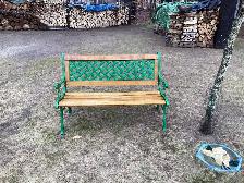 Refurbished Park Bench