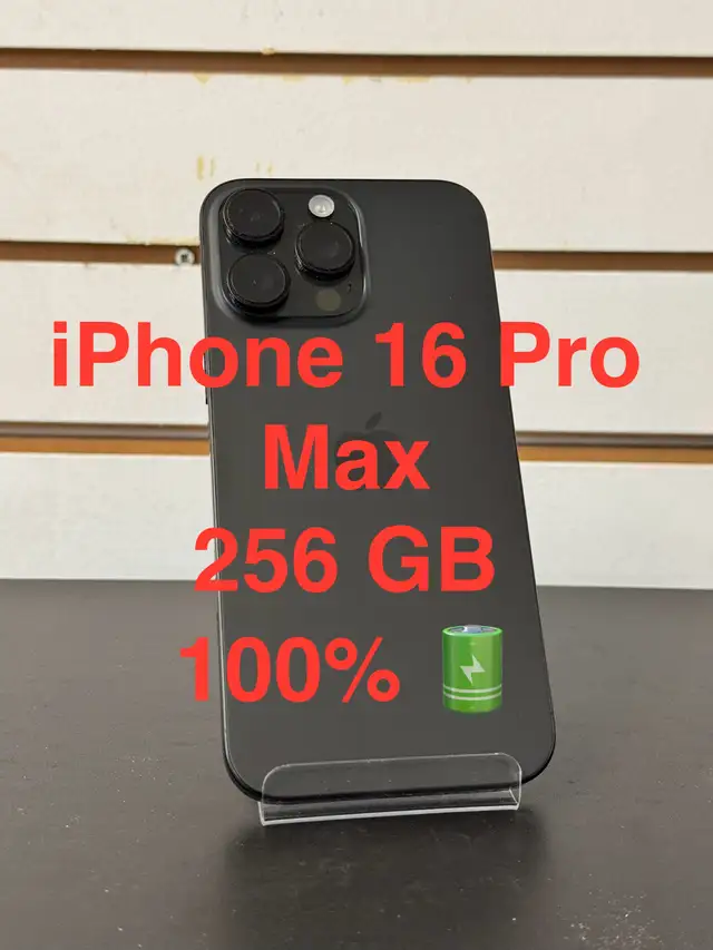 iPhone 16 Pro Max 256 GB 100% battery health