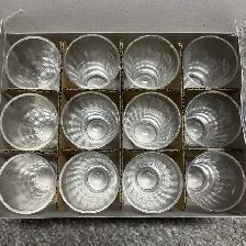 Vintage Hakutsuru Japanese Sake Clear Shot Glass (12pcs) - Photo 3