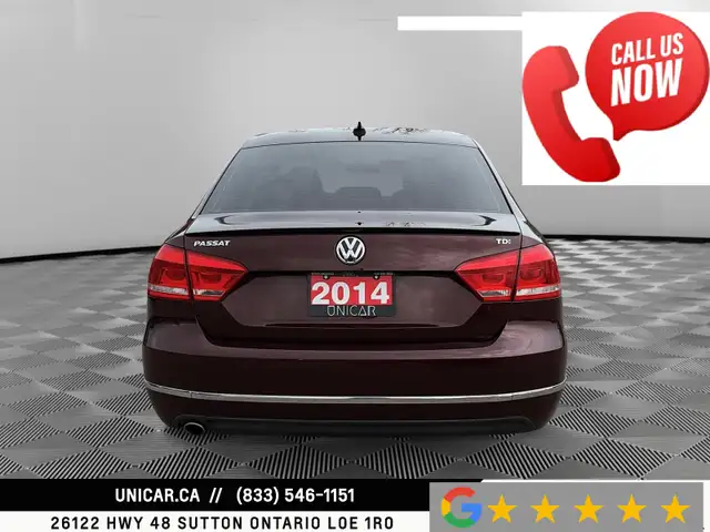 2014 Volkswagen Passat TDI Highline No Accidents Sunroof Leather - Photo 5