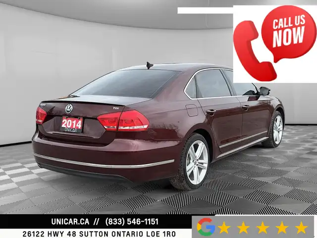 2014 Volkswagen Passat TDI Highline No Accidents Sunroof Leather - Photo 7