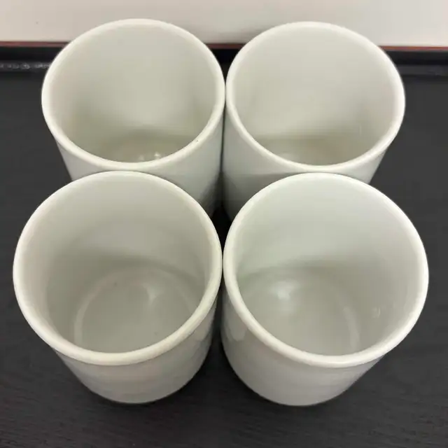 White Yunomi Japanese Teacups - Photo 4
