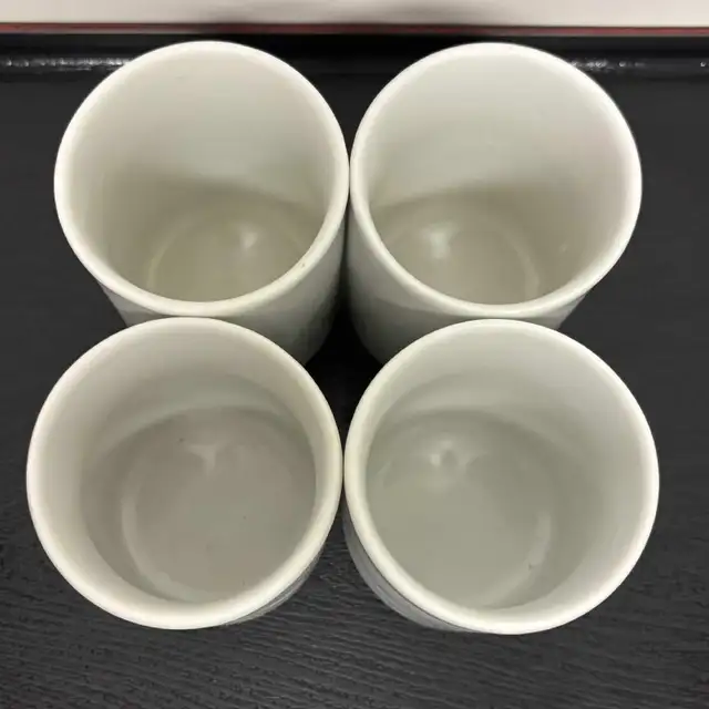 White Yunomi Japanese Teacups - Photo 5