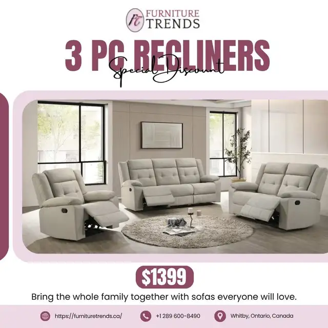 Huge Saving 3 Piece Recliner Set Start from $1399.99 - Photo 10